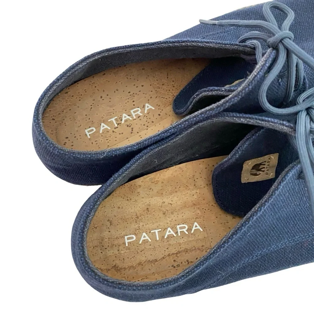 Patara Nomad Shoes Mens Size 10 Navy Blue Lace Up Preppy Casual